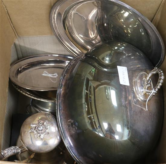 A quantity of plated ware etc